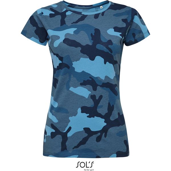 T-shirt ženska majica SOL'S  Camo Women