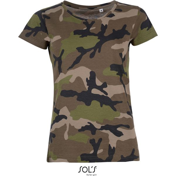 T-shirt ženska majica SOL'S  Camo Women