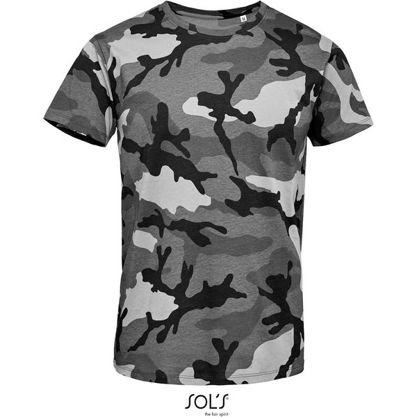 T-shirt muška majica SOL'S  Camo Men