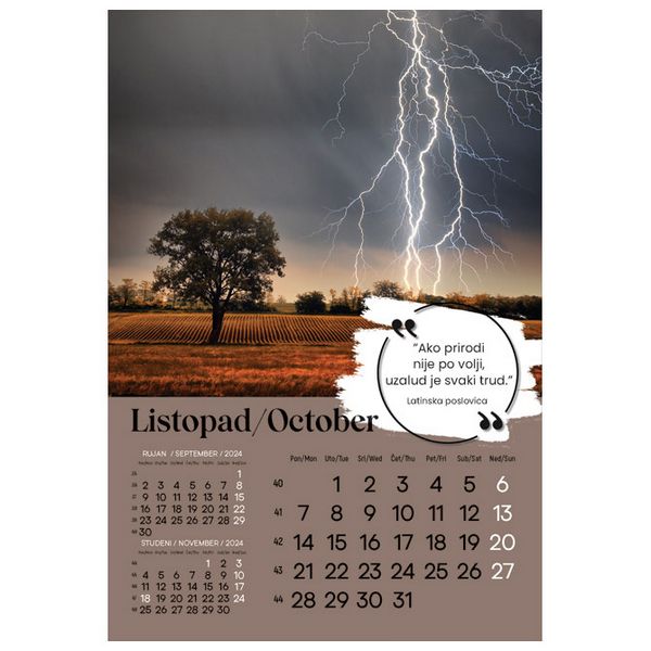 Kalendar "Zrnce mudrosti" 13 listova, spirala