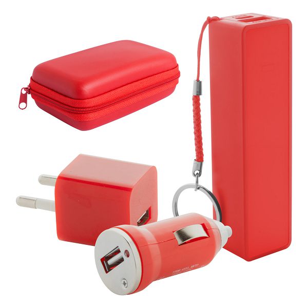 USB set za napajanje Rebex, crvena