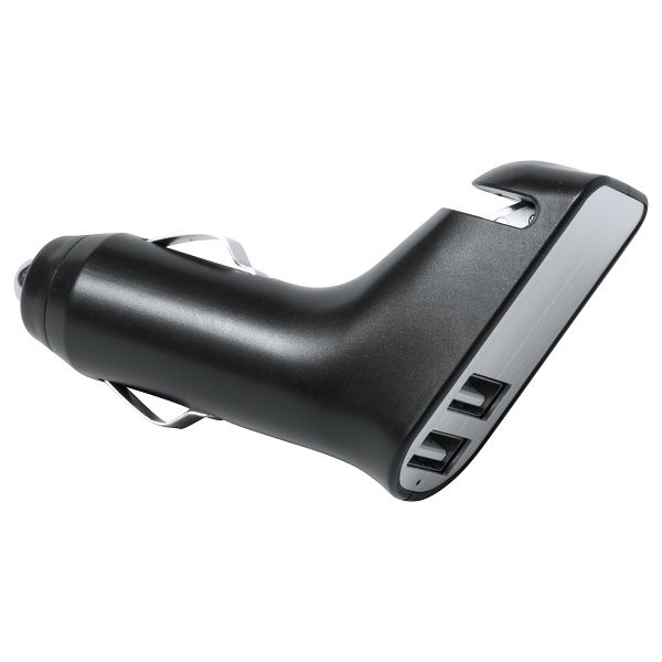 USB car charger Santer, crno