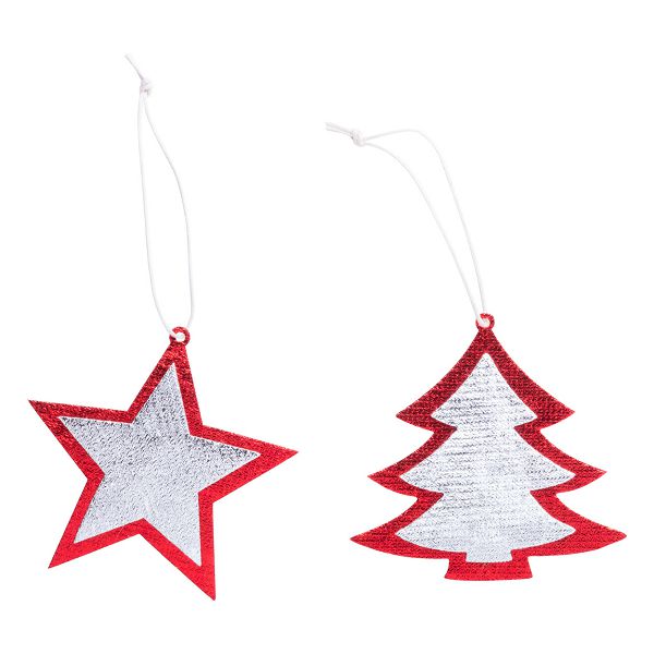 Christmas ornament set Rimol, srebro