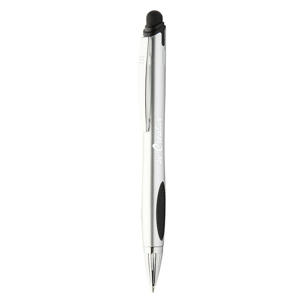 Touch ballpoint pen Glowy, srebro