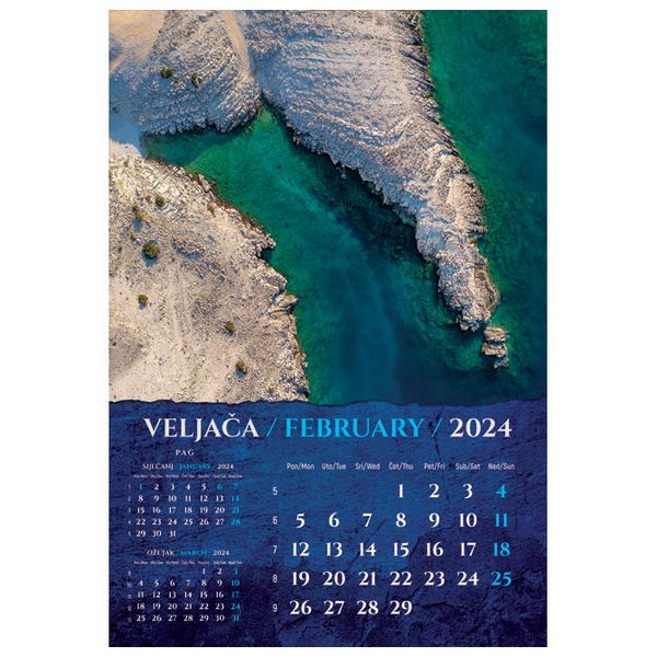 Kalendar "Biseri Jadrana 2024" 13 listova