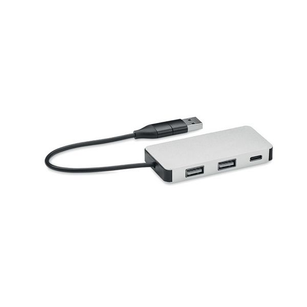 Usb hub s 3 priključka i kabelom od 20 cm - hub-c