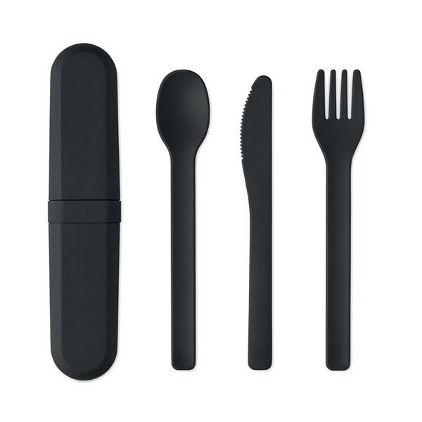 Set pribora za jelo i kutija od pla plastike - biteful
