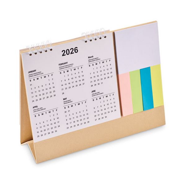 Stolni kalendar s blokom za bilješke - calendoo