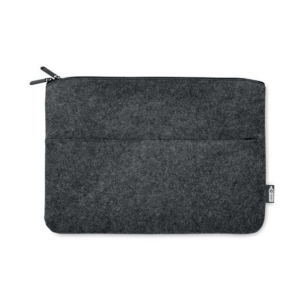 Rpet filcana torba za laptop s patentnim zatvaračem - toplo