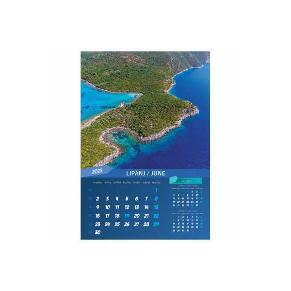 Kalendar "Biseri Jadrana 2025" 13 listova