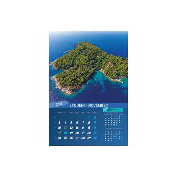 Kalendar "Biseri Jadrana 2025" 13 listova