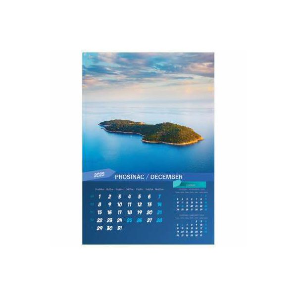 Kalendar "Biseri Jadrana 2025" 13 listova