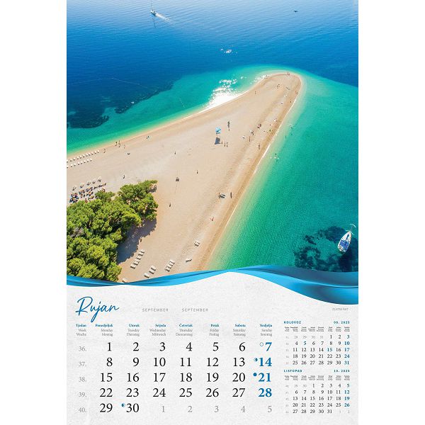 Kalendar  Biserna Dalmacija  za 2025 g. 