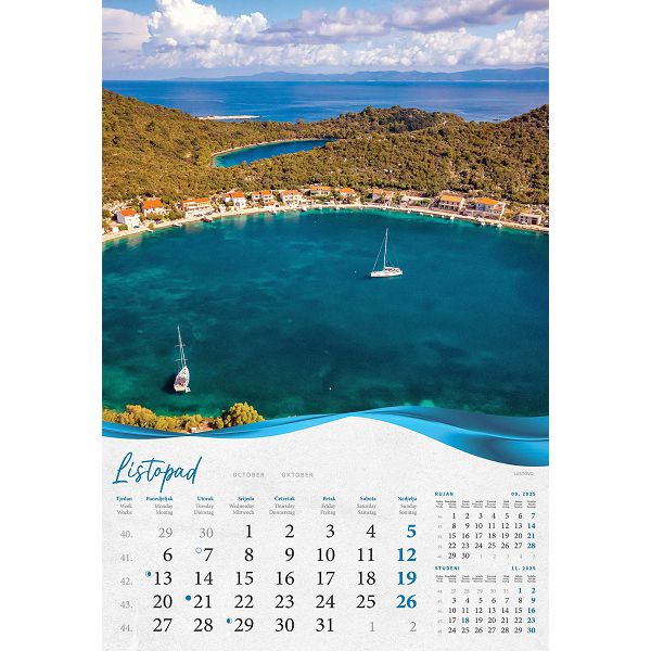 Kalendar  Biserna Dalmacija  za 2025 g. 
