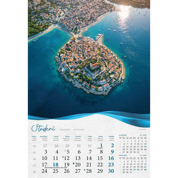 Kalendar  Biserna Dalmacija  za 2025 g. 