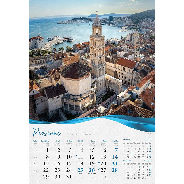 Kalendar  Biserna Dalmacija  za 2025 g. 