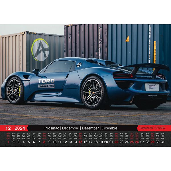 Kalendar color "Automobili"