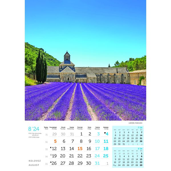 Kalendar color "Biseri svijeta"