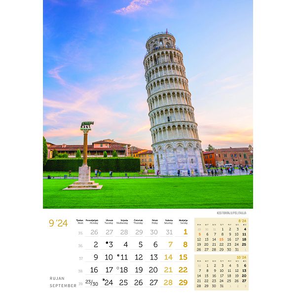 Kalendar color "Biseri svijeta"