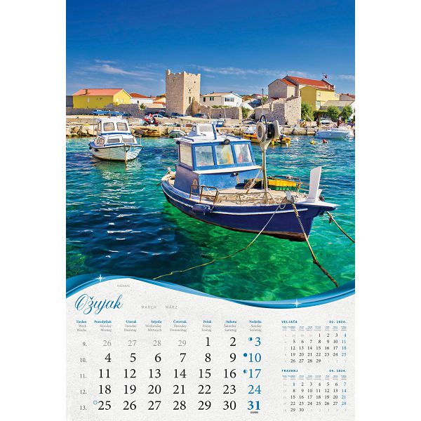 Kalendar color "Biserna Dalmacija"
