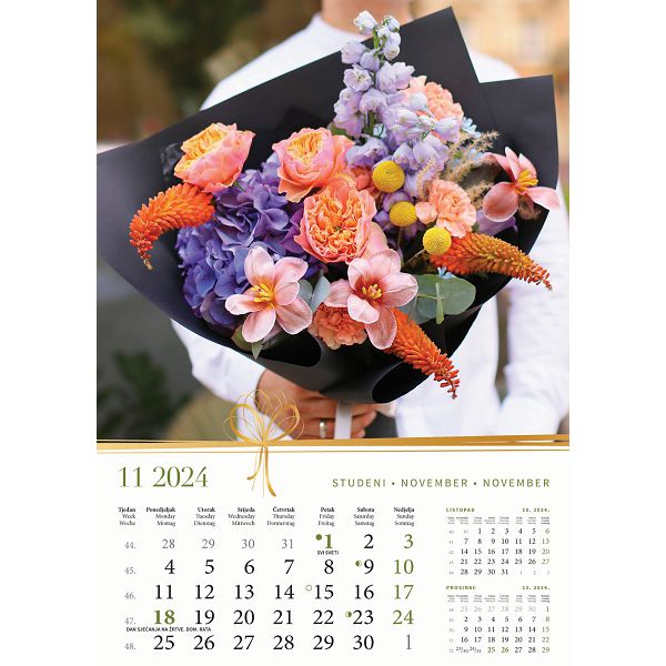 Kalendar color "Buketi"