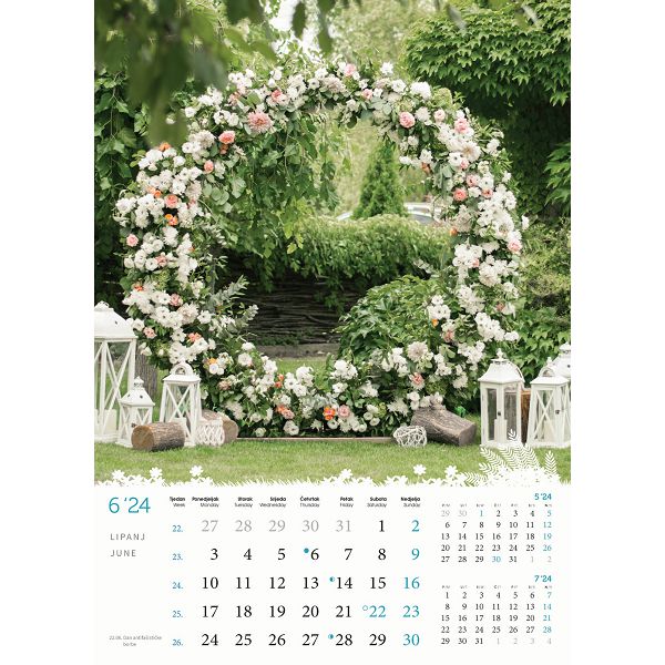 Kalendar color "Cvijeće"