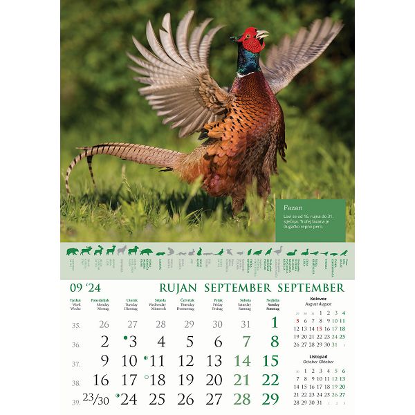 Kalendar color "Kalendar lova"
