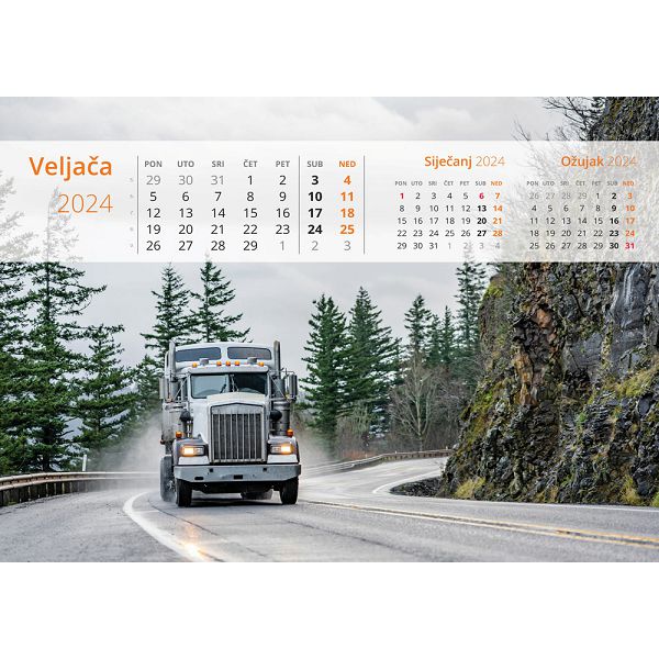 Kalendar color "Na cesti"