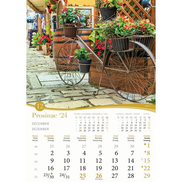 Kalendar color "Romantična Hrvatska"