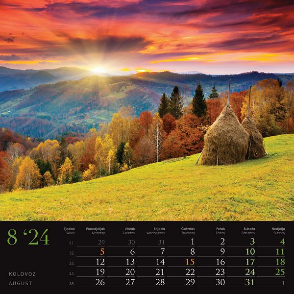 Kalendar color "Seoska idila "
