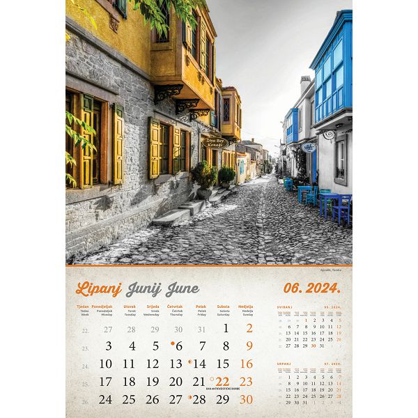Kalendar color "Vintage gradovi "