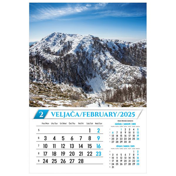 Kalendar Nacionalni parkovi i Parkovi Prirode 2025