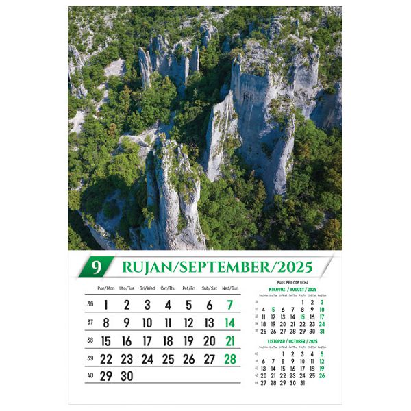 Kalendar Nacionalni parkovi i Parkovi Prirode 2025