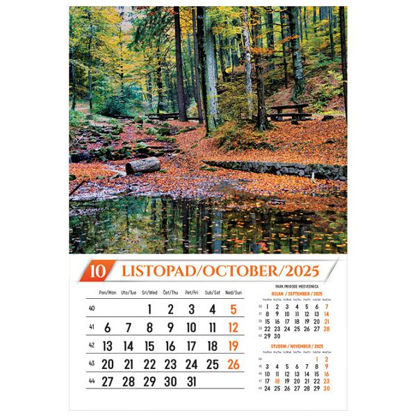 Kalendar Nacionalni parkovi i Parkovi Prirode 2025