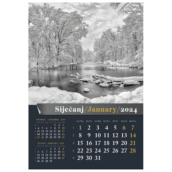 Kalendar "Šumska priča 2024" 13L, spirala