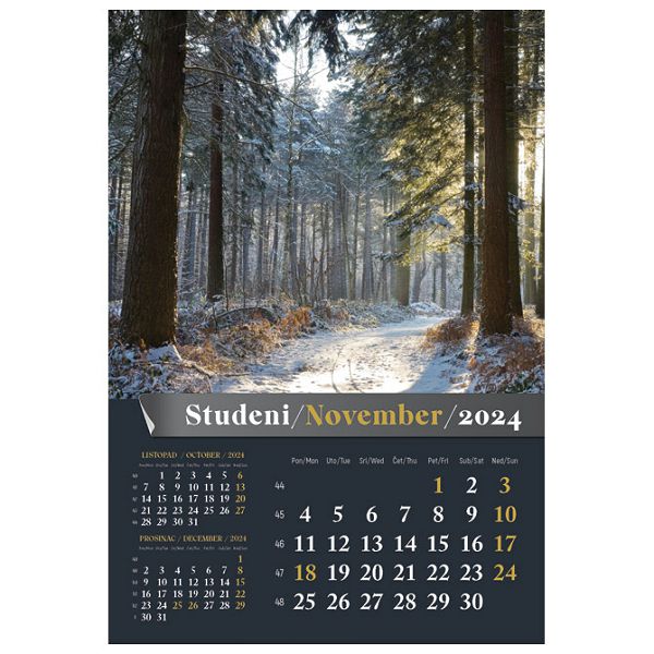 Kalendar "Šumska priča 2024" 13L, spirala