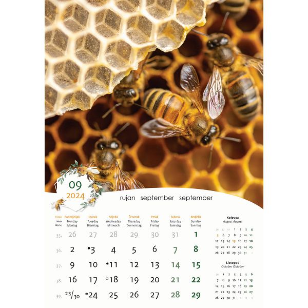 Kalendar zidni Pčele za 2024 