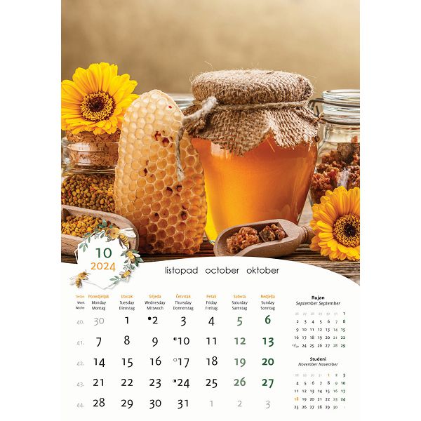 Kalendar zidni Pčele za 2024 
