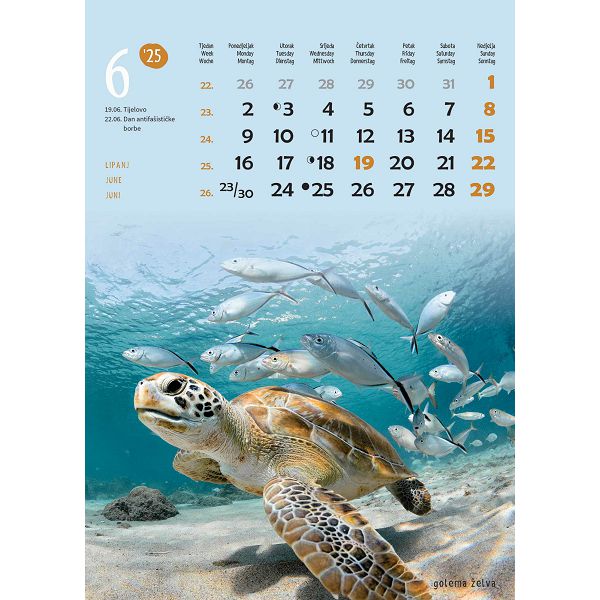 Kalendar "Životinje"  za 2025 g.