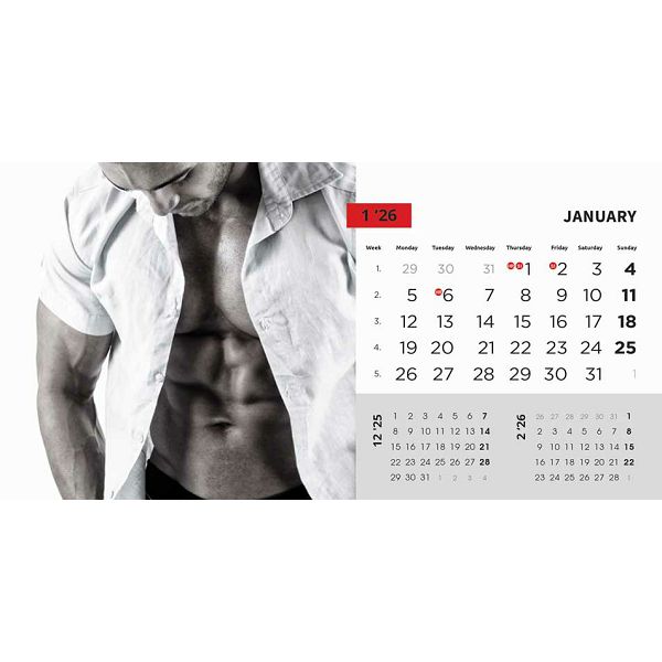 Masculine – stolni kalendar 13 listova, 20,5x14,5 cm