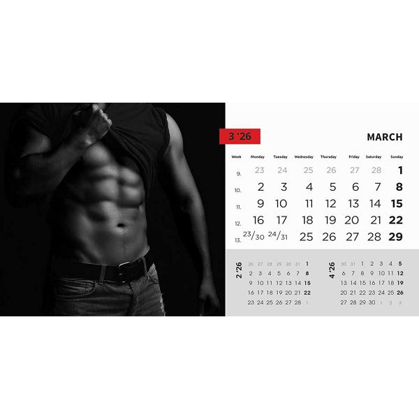 Masculine – stolni kalendar 13 listova, 20,5x14,5 cm