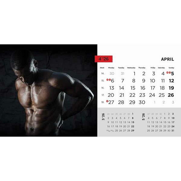 Masculine – stolni kalendar 13 listova, 20,5x14,5 cm