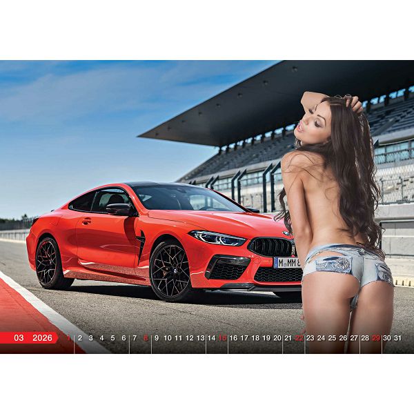 Zidni kalendar Speed Girls – 13 listova, 43×37,5 cm